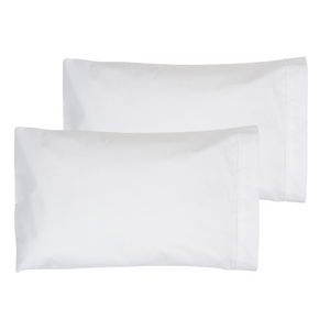 Toddler Pillowcase 14x19, for Toddler Pillow 13x18 & 14x19 - White - 2 Pack - Made in USA